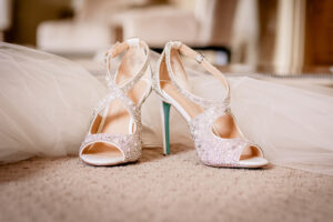 Phoenix Wedding Photographer - my work - wedding shoes at the Secret Garden Venue
