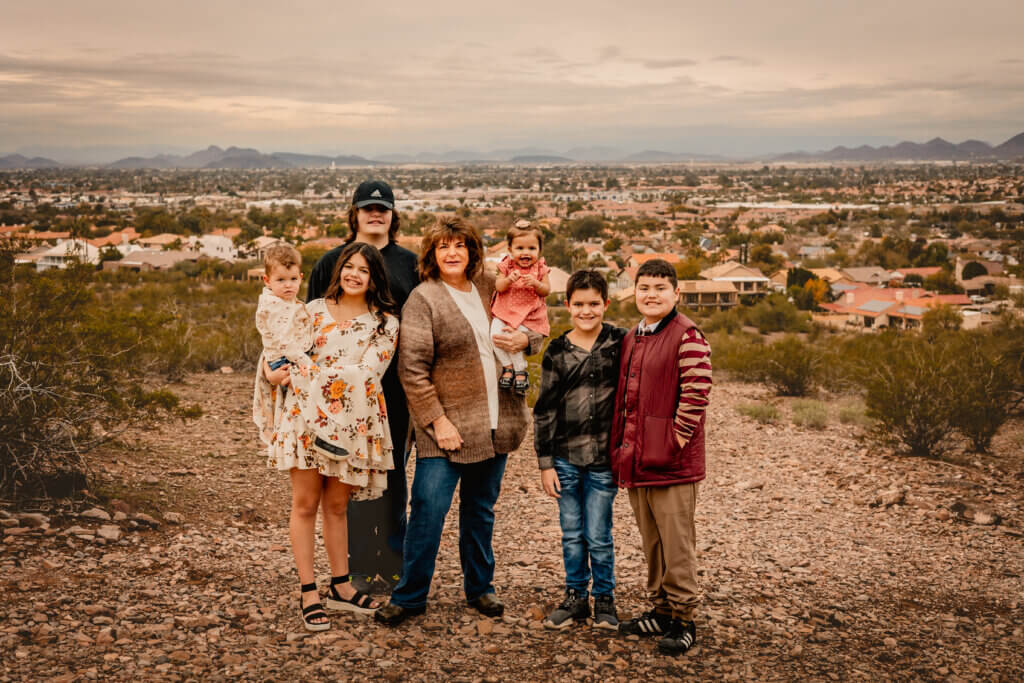 phoenix family photo lookout mountain location with desert