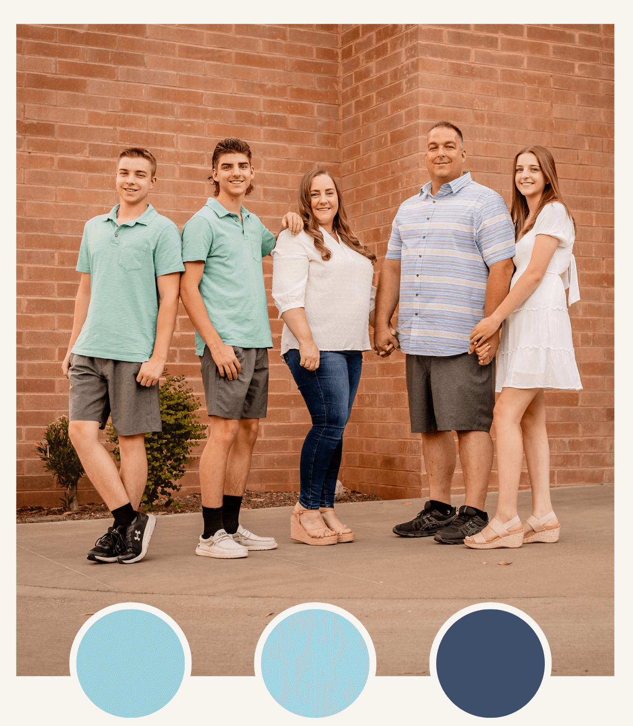 what to wear for photos color palette example