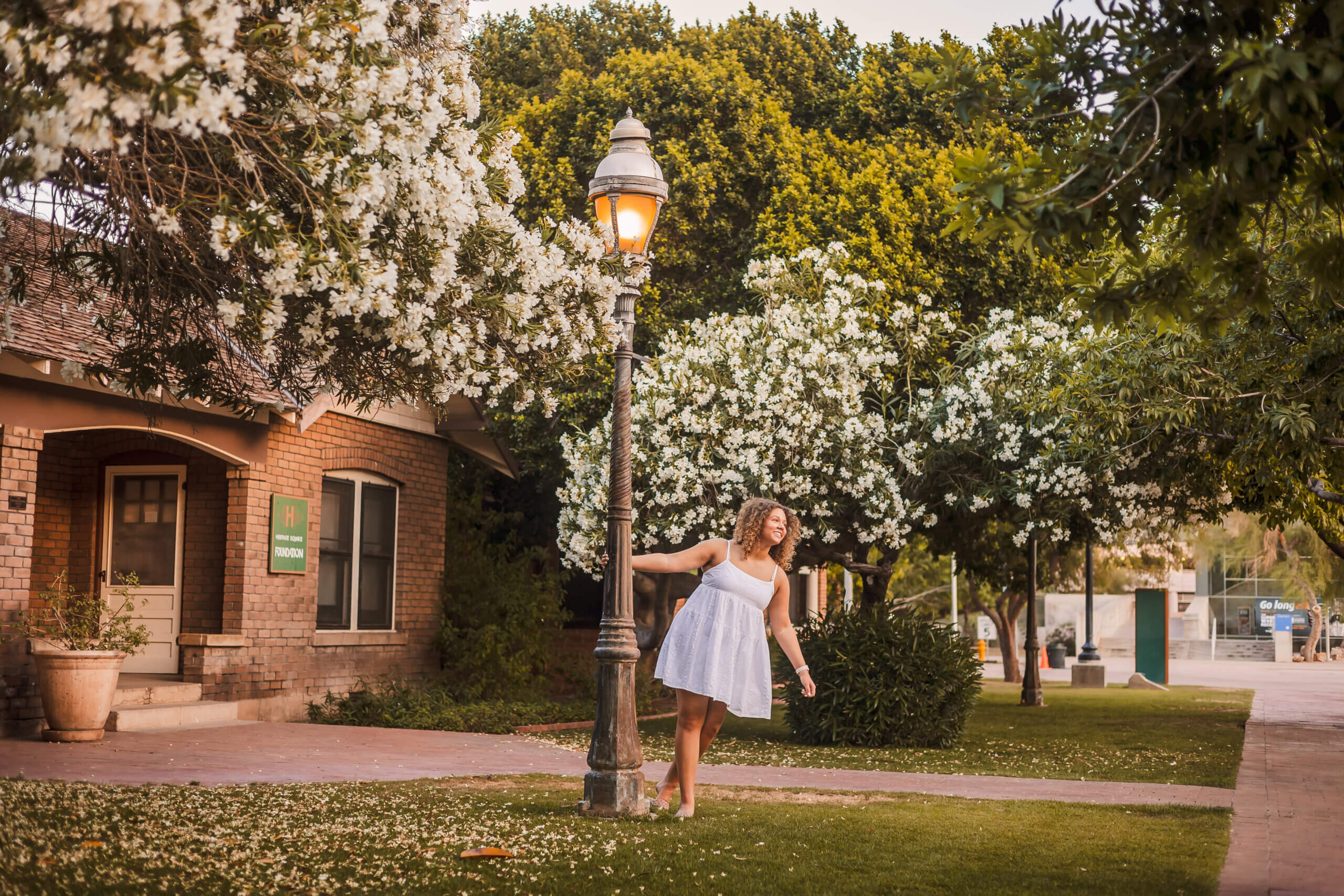 senior portraits at Heritage Square Park in Downtown Phoenix, AZ