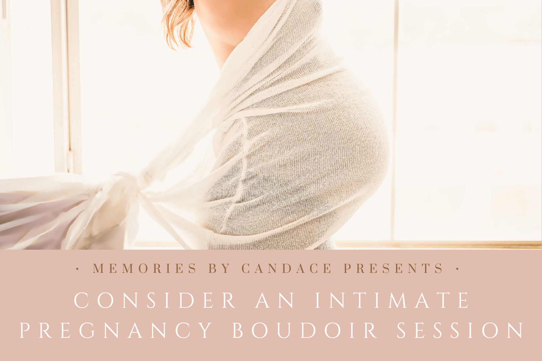 Consider an intimate pregnancy maternity boudoir session