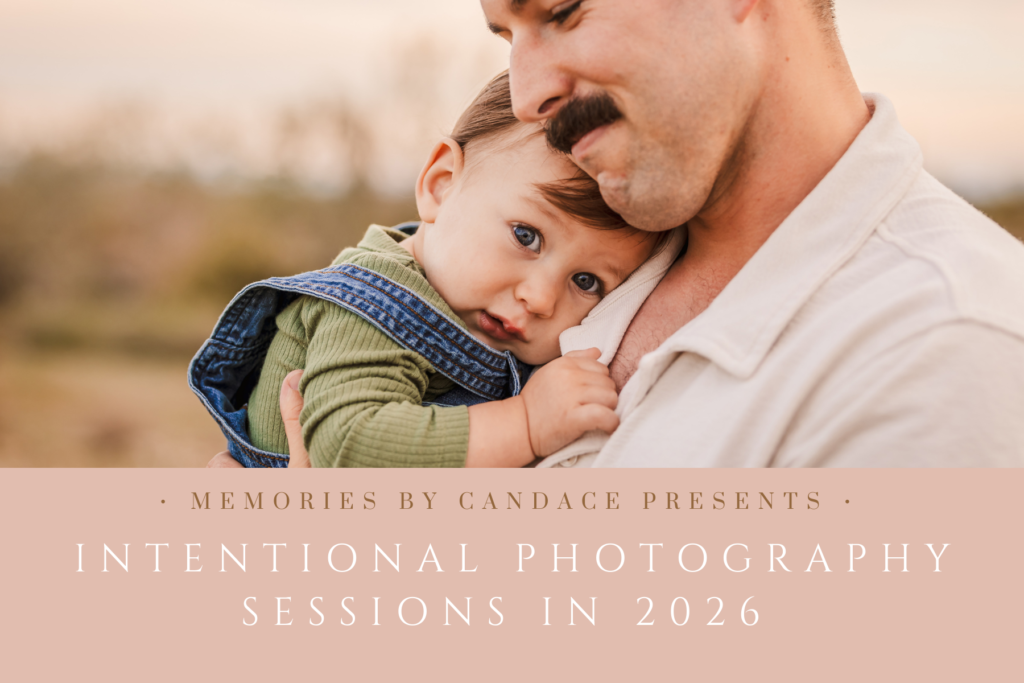 Phoenix family photography session showing connection with dad and son