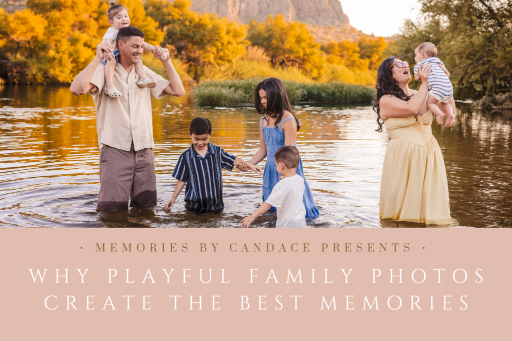 Playful Family Photos at Salt River by a Phoenix Photographer