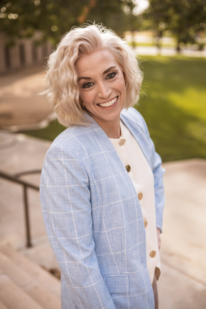 Headshot of Democrat Political Candidate, Laura Huber, running for Arizona State Senate captured by Phoenix headshot branding photographer at the Arizona State Capitol.